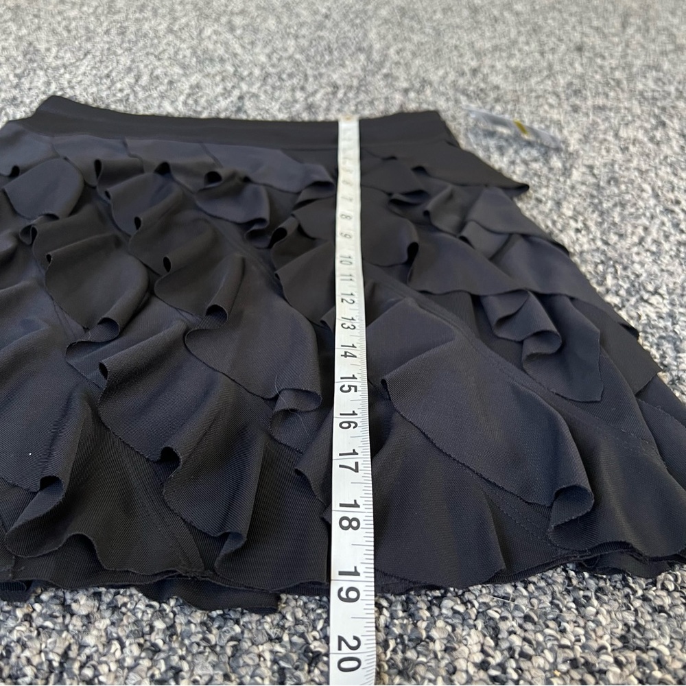 NWT Black Ruffled Mini Skirt - Picture 7 of 7